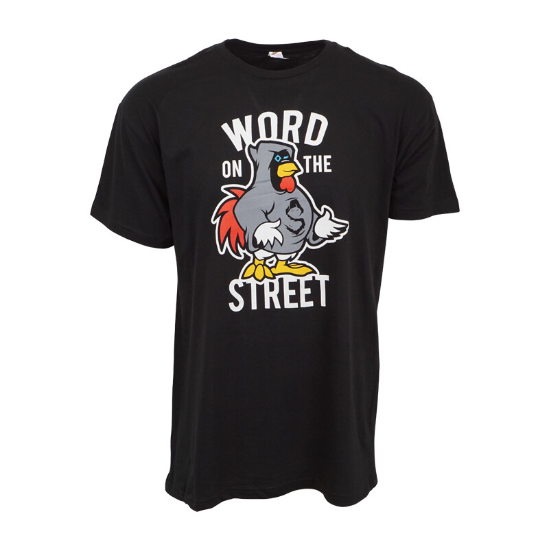 

WORD ON THE STREET МУЖСКАЯ ЧЕРНАЯ ФУТБОЛКА, Black