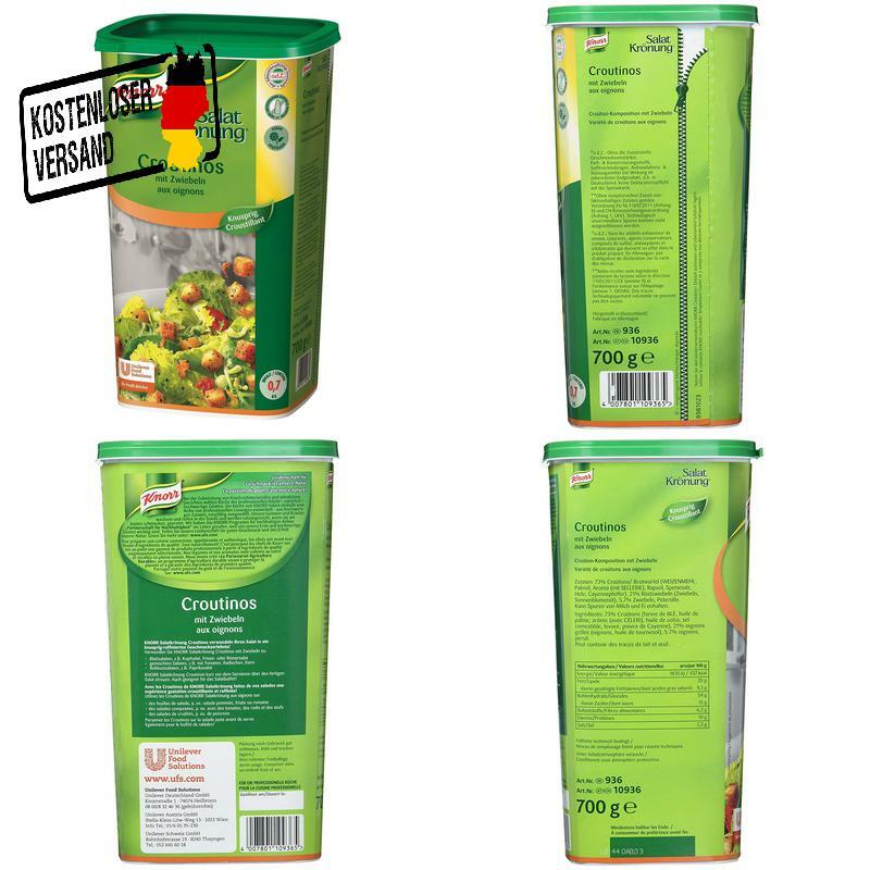 Knorr Salatkrönung Croutinos Mit Zwiebeln (Knuspris Topping Für Salat Und Supp