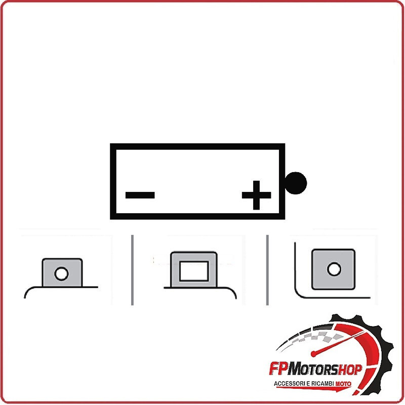 BATTERIA PER MOTO OKYAMI OB10L-B2 YB10L-B2 12V 10AH 135X90X145MM