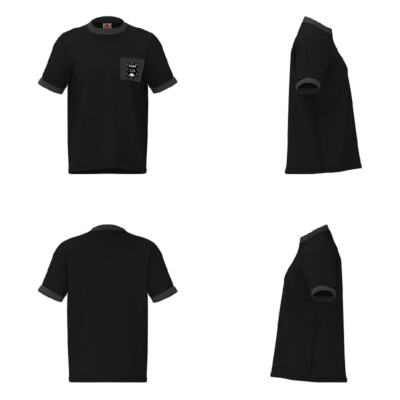 

Мужская футболка Kappa 351423W Original Tier One Lario, черная, серая, Black