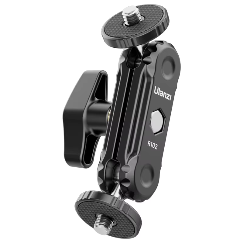 Double 360° Ball Heads Magic Arm Holder with 1/4'' Screw Mount for Camera Video
