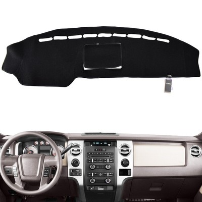  Black Inner Car Dashboard Dash Mat Sun Protector Pad For Ford F-150 2009-2014