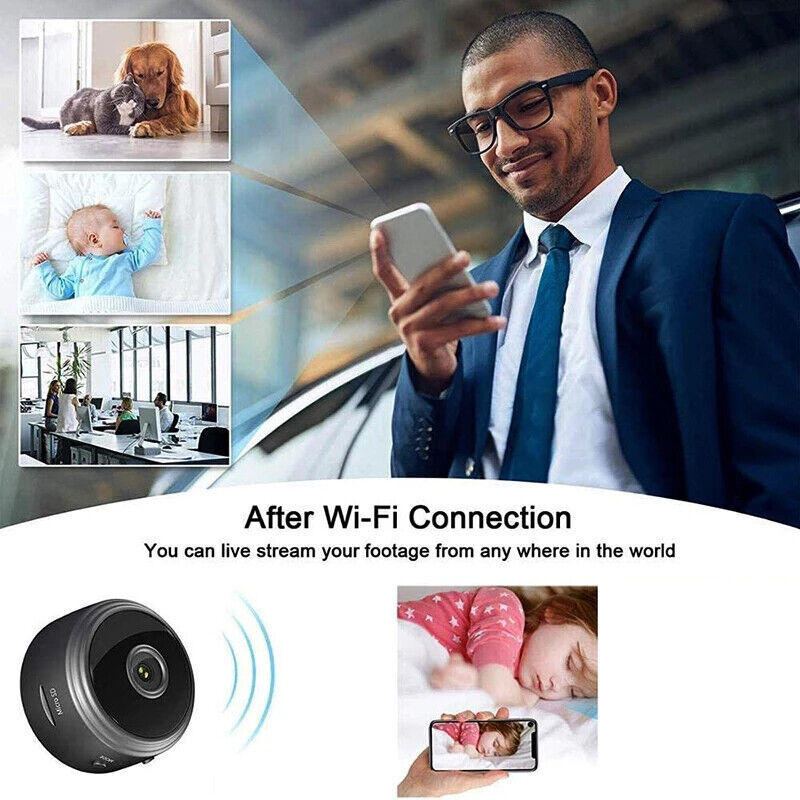 Mini Wireless Smart Home Camera Wifi IP Home Security 1080P HD Night Vision Cam