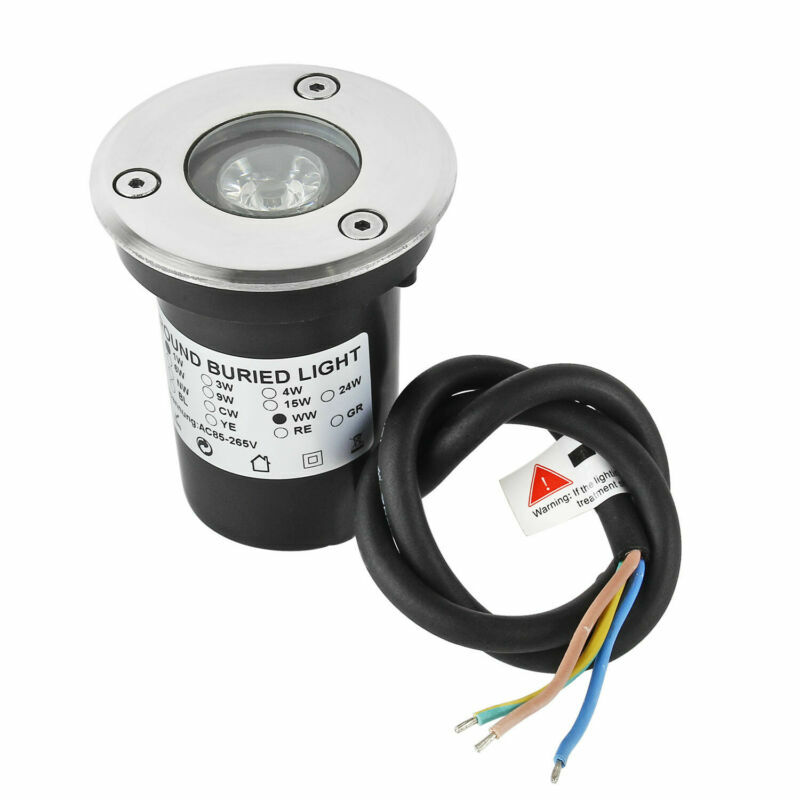 1W LED Bodenleuchte Bodeneinbau Garten Bodenstrahler Außen