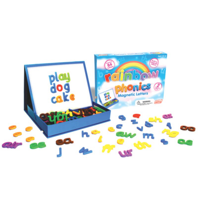 Junior Learning Rainbow Phonics Magnetic Letters, 85 Pieces