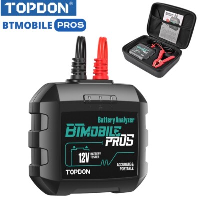 2024 TOPDON BT Mobile PROS 12V 24V Car Auto Battery Charging Tester 100-2000CCA