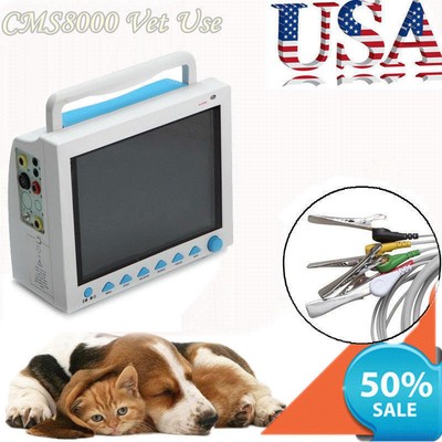 Veterinary Monitor for cat, dog animals,CMS8000-VET ECG,RESP,SpO2,PR,NIBP,TEMP