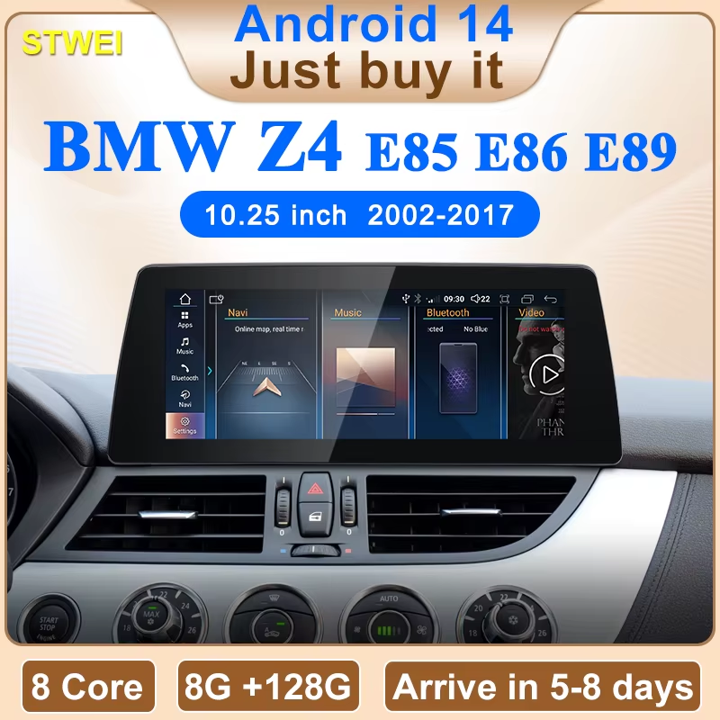ID8 10.25inch Android 14 Wireless CarPlay AUTO For BMW Z4 E85 E86 E89 CIC NBT Ca