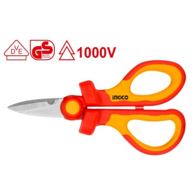 FORBICI ISOLATE 1000V FORBICE PER ELETTRICISTA ELETTRICISTI INGCO INDUSTRIAL
