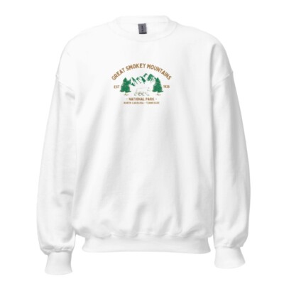 Great Smokey Mountain - National Park Embroidered Sweatshirt - Any Size