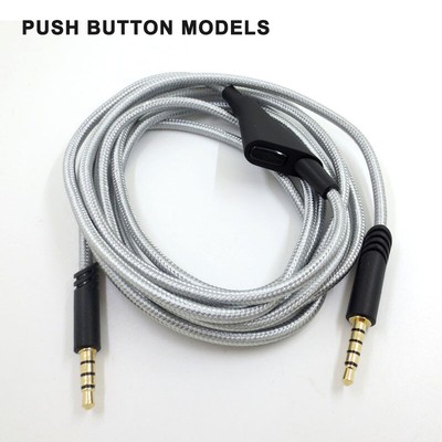 2m Replacement Audio Cable Cord Volume Control For Astro A10 A40 Gaming Headset