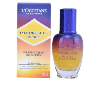 L'OCCITANE Immortelle Overnight Reset Oil-in-Serum 30ml/1.0oz NIB Unsealed