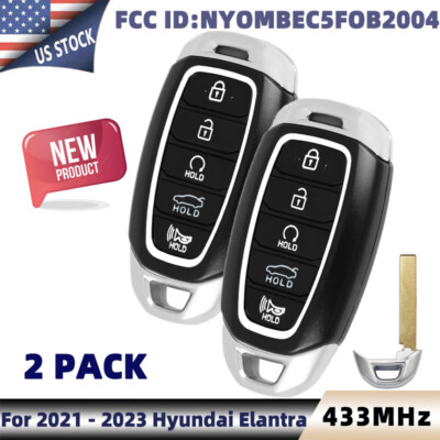 2 NEW For Hyundai Elantra Smart Prox Remote Key FOB NYOMBEC5FOB2004 95440-AA000