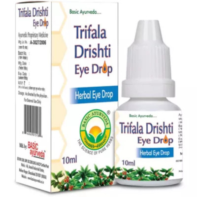 Basic Ayurveda Trifala Drishti Eye Drop (10ml) Free shipping World Wide