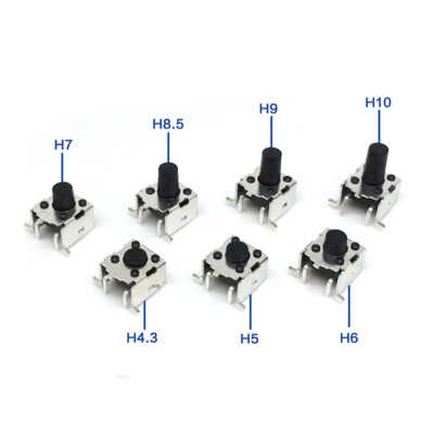 4.3/4.5/5/5.5/6/6.5/7/8.5/9/10mm Heigth  6*6 With Bracket SMD Micro Touch Switch