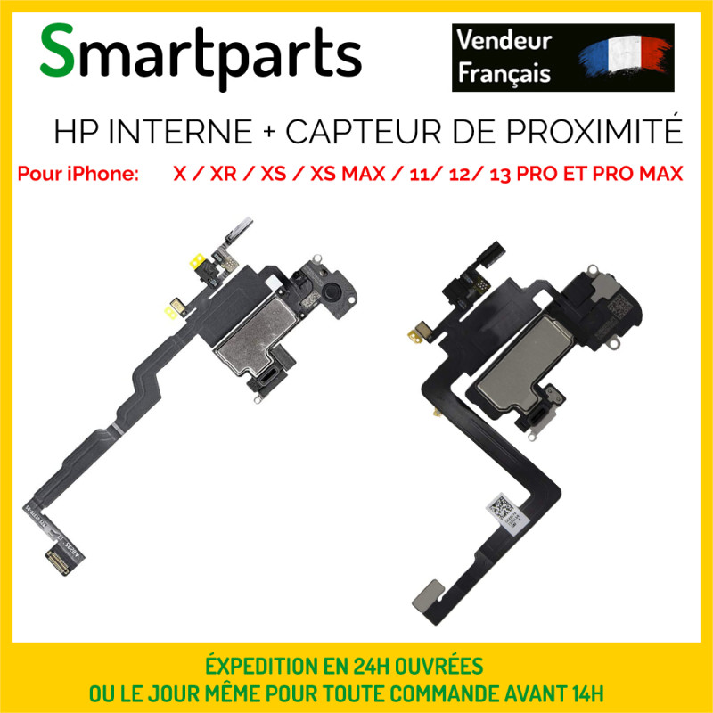 Haut-Parleur Interne + Capteur De ProximitÃ Pour Iphone X/Xr/Xs/11/12 13 Mini, M
