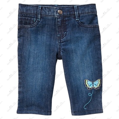 NWT GYMBOREE TAHITIAN BUTTERFLY CLAM DIGGER JEANS SIZE 8