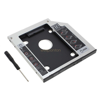 SATA 2nd SSD HDD 2.5'' Hard Drive Caddy For Laptop 12.7mm CD/DVD-ROM Optical Bay