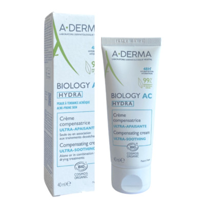 A-Derma BIOLOGY AC HYDRA Compensating Creme 40ml Exp.01/2027