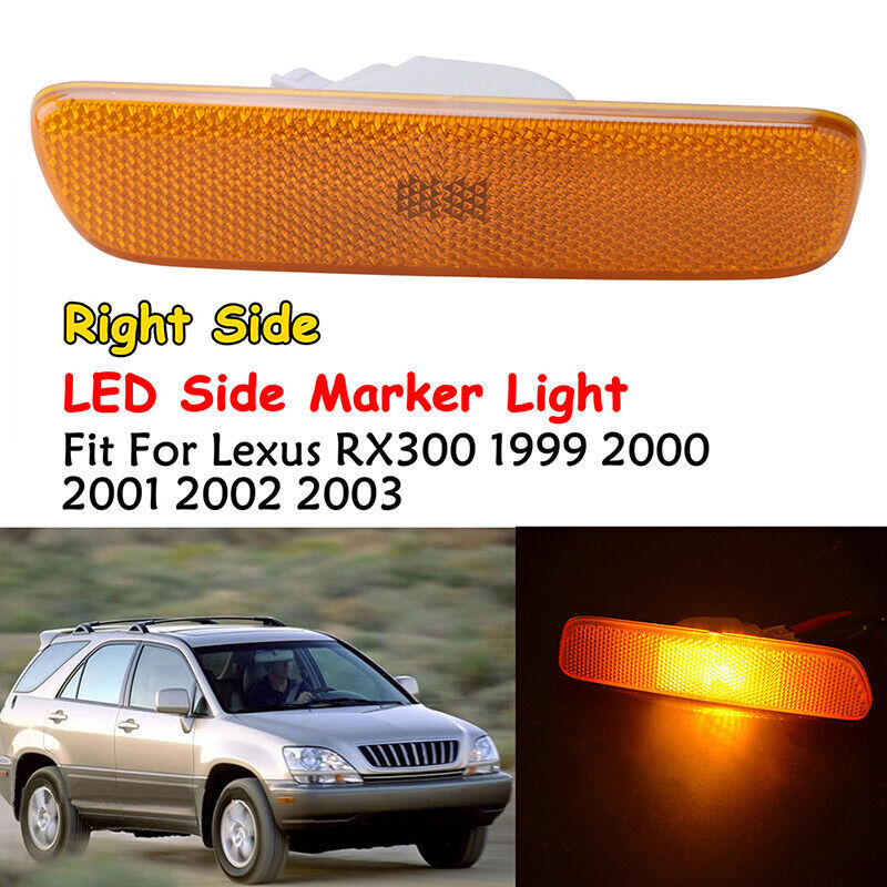 Fits 99~03 Lexus RX300 Passenger Right Front Bumper Side Marker Light Lamp RH