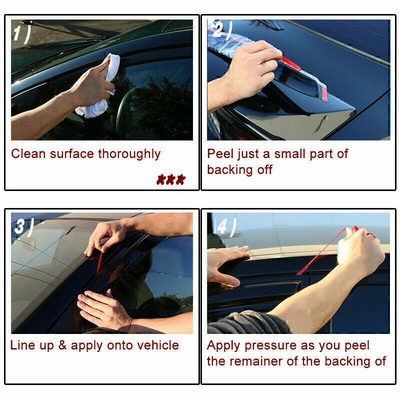 For 2000-2006 Toyota Tundra Exended Cab Window Visor Deflector Rain Guard 4pcs