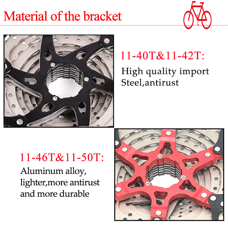 SUNRACE KMC 8//9//10//11S MTB Bike Cassette Chain 11-40//42//46T Sprocket Derailler
