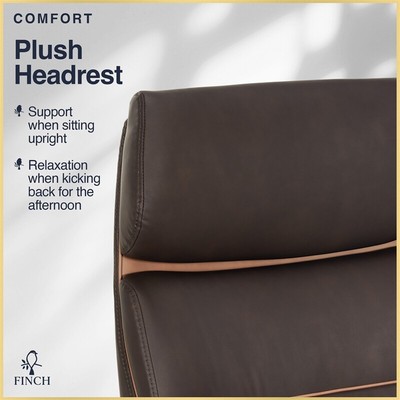 Finch Neo Two Mid Back Modern Office Chair with Gentle Ergonomic Contours Brown