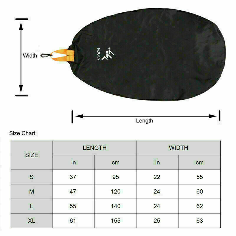 Cockpit Cover Waterproof UV50+ Blocking Kayak Seal Protector Adjustable Shield