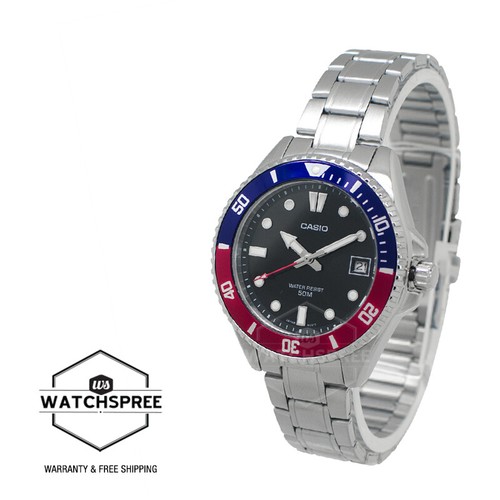 Casio Men's Analog Sporty Stainless Steel Band Watch MDV10D