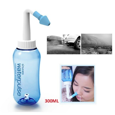 300ml Rinse Nose Wash Cleaning Bottle Allergy Relief Nasal Pressure Neti Pot US