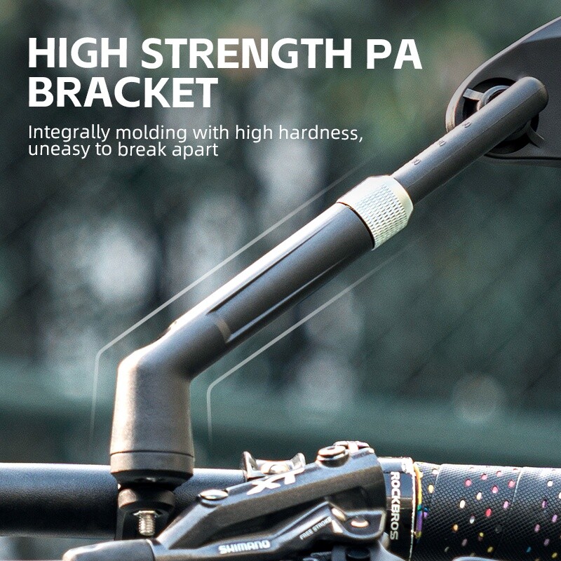 ROCKBROS MTB Bike Rearview Mirror Safe Cycling Rear View Mirrors 360°Convex Side