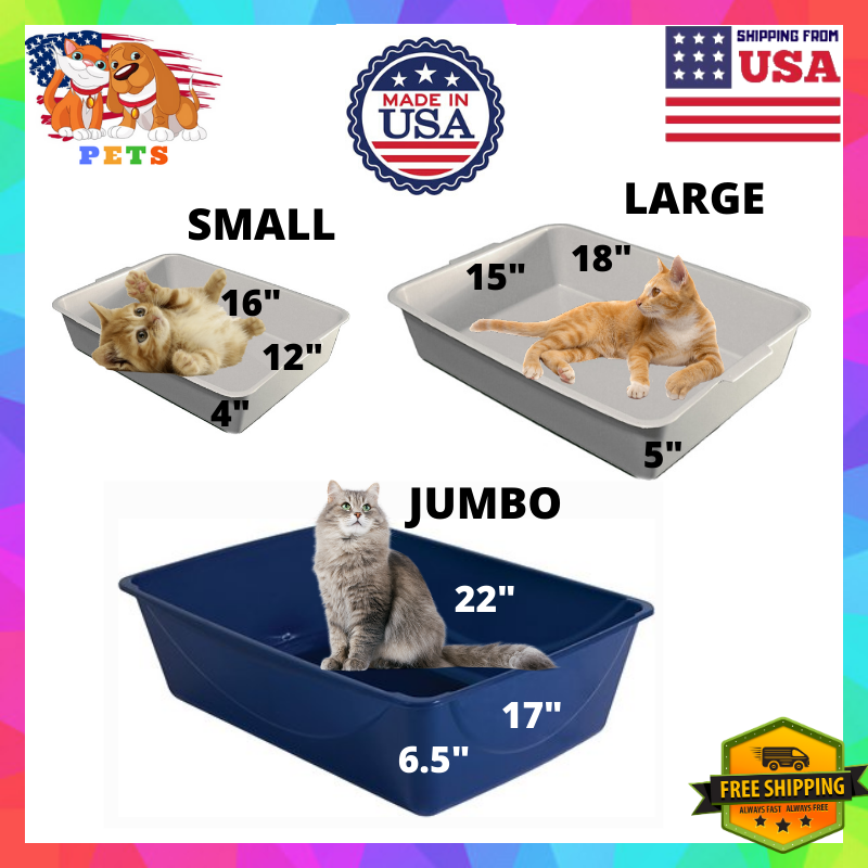 Cat Litter Box Small/Large/Extra Large XL Jumbo ...