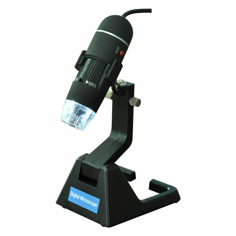 New USB Digital Microscope Endoscope Magnifier 600X Video Camera 8 LED