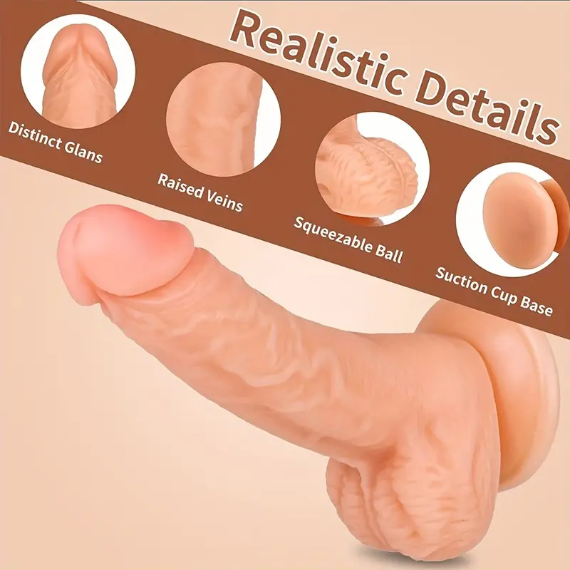 Dildo Suction Cup Anal Vagina Sex Toy For Women FULTRA Realistic Waterproof Gift