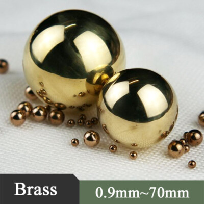 Pure Brass Balls Solid Copper Balls 0.9mm~70mm Copper Beads Industrial Fittings