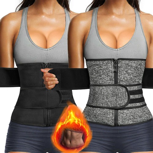 Women Body Shaper Waist Trainer Sauna Neoprene Sweat Belt Tummy Control Yoga Gym