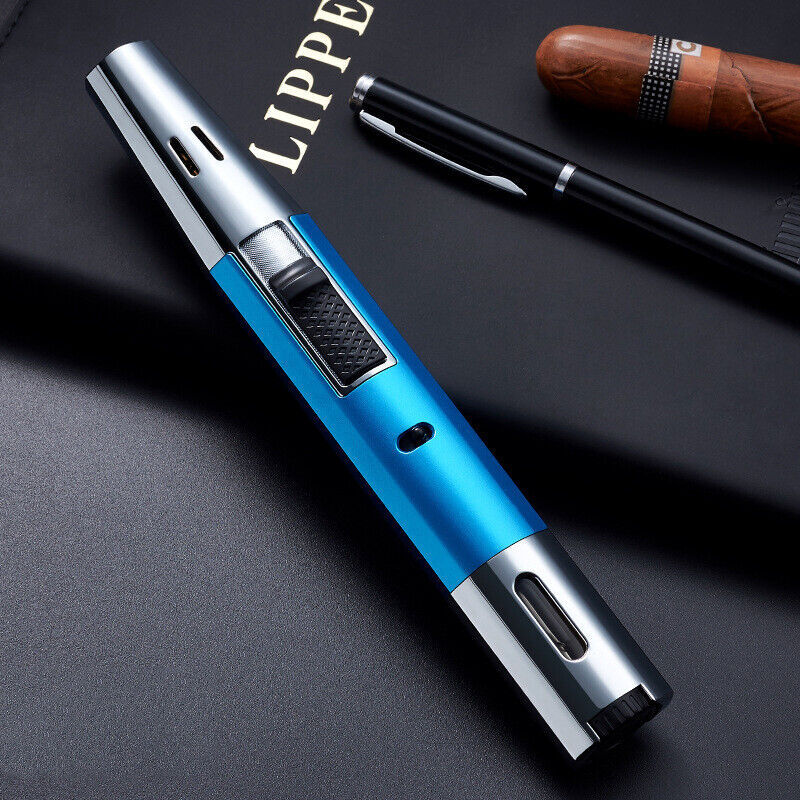 S 7.1-inch Long Pen Lighter With Visible Window Refillable