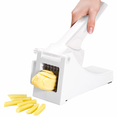 Kartoffelschneider: Pommes- und Gemüseschneider mit abnehmbarem Schneide-Gitter
