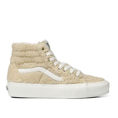 Vans Sk8-Hi Tapered Cozy Hug Mojave Desert Faux Fur V90A7Q62BKB M7 W8.5 Cream