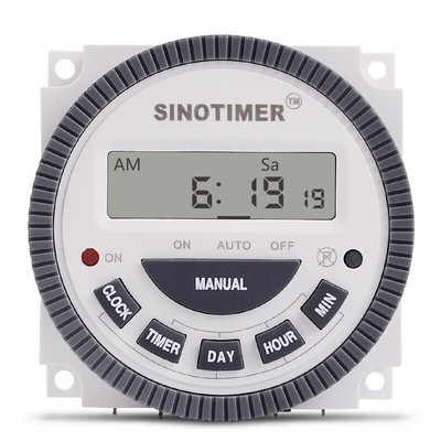 1pcs SINOTIMER TM619H-2 Time Control Switch Programmable Cycle Timing 220V
