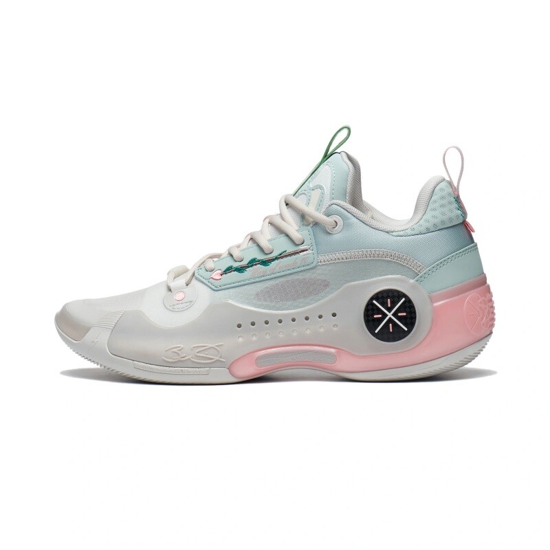 Pre-owned Li-ning Way Of Wade 10 ‘val Entine's Day' Men's Basketball Shoe Abas083-2 In White Gray