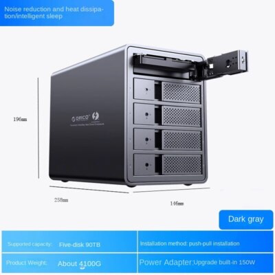 Orico hard drive cabinet raid hard drive box 3.5-inch HDD SATA mobile multi bay