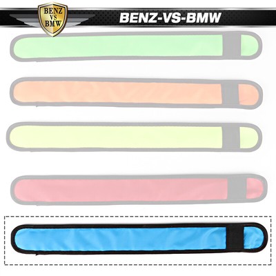 LED Slap Armband Lights Glow Band Strap for Running Cycling Jogging 35cm Blue