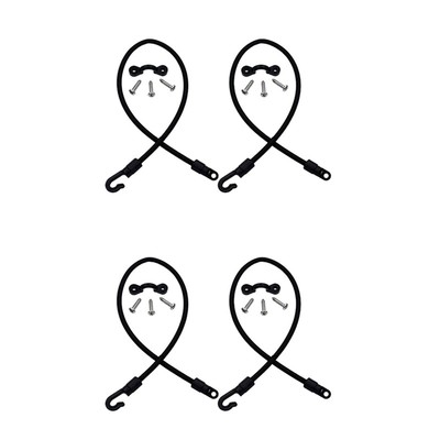 4 StüCk Gebonden Shock Cord Elastische Kajak Kano Peddel Hengel Lanyard SchleiC9