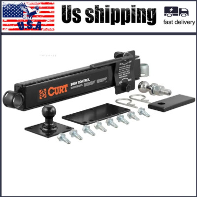 New Adjustable 17200 Trailer Anti-Sway Bar Control Kit, Black