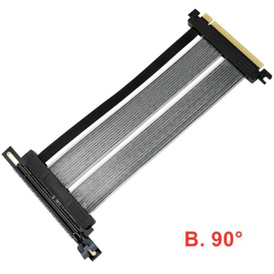 PCIe 4.0 X16 Riser Cable Full Speed GPU Graphics Card Shielded Extension Cable