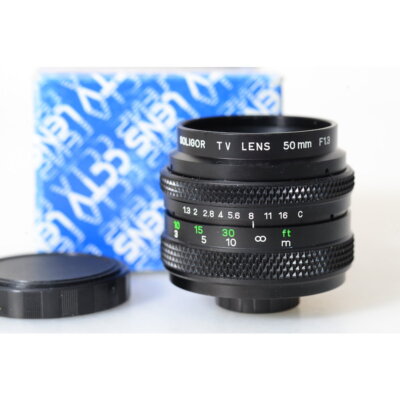 Soligor TV Lens 50mm For /1.3 With C-Mount Connector - Bright = Adaptable