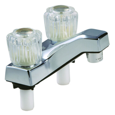 Home Plus Traditional Chrome Two Handle Lavatory Faucet 4