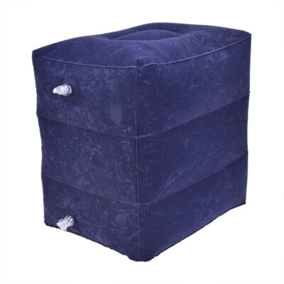 Inflatable Travel Footrest Leg Foot Rest Air Plane  Kids Bed Portab-ca_