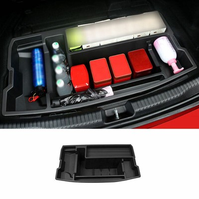 Fit For Benz C-Class 2022-2023 ABS Black Tail Box multi-function Storage Box 1PC